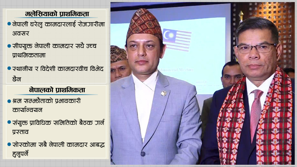 मलेसियाद्वारा घरेलु कामदार पठाउने गरी श्रम सम्झौता नवीकरण गर्न नेपाललाई प्रस्ताव