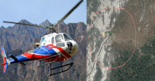 सम्पर्कविहीन  हेलि  देउराली भन्ज्याङमा दुर्घटनाग्रस्त अवस्थामा फेला :  छ जनाको मृत्यु