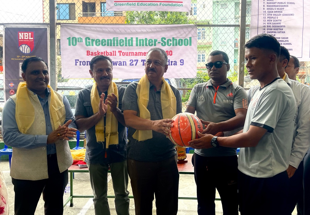दसौं ग्रिनफिल्ड कप अन्तरविद्यालय बास्केटबल प्रतियोगितामा  सेब र आयोजकले  जित हात पारे