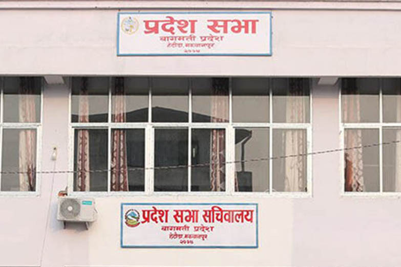 प्रदेश सभामा दुई विधेयक दर्ता