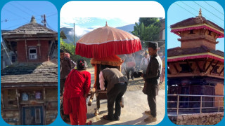 ताकुकोट पाल्खु तथा कोटथोक स्थित श्री भिमसेनको रथयात्रा  सुरु हुदैँ