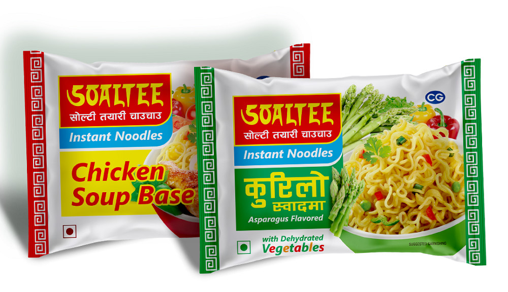 नेपालले आफ्नाे उत्पादनमा  सोल्टी चाउचाउ