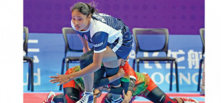 एसियाली खेलको महिला कबड्डीमा नेपाल समूह चरणको दोस्रो खेलमा  पराजित