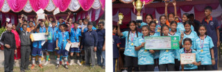 प्रथम अध्यक्षकप फुटवल  २०८० उपाधि छात्र दिर्घेश्वर मा.वि र छात्रातर्फ रत्नेश्वर मा.विले हात पारे