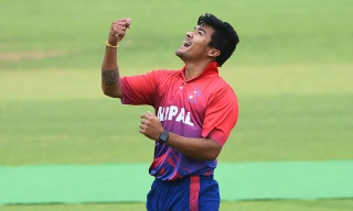 नेपालकाे करण केसी लिए ओमानकाेआठौँ विकेट