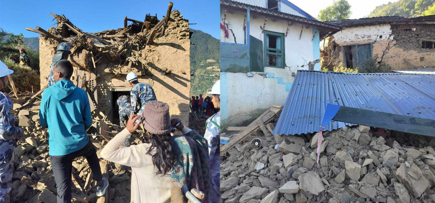 फेरी थपिए भूकम्पमा मृत्यु हुनेको सङख्या १३३ मृत्यु , १८५ घाइते