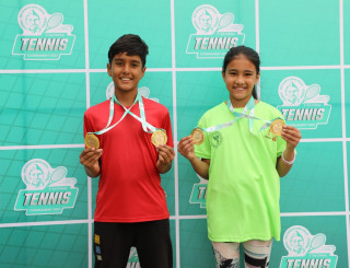 तेश्रो वीर गणेशमान सिंह राष्ट्रिय टेनिस प्रतियोगिताको सिंगल्स उपाधि प्रदीप र अभिलाषा