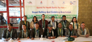 नेपाल ¥याफ्टिङ एन्ड क्यानोइङ संघको पाँचौं चुनावी साधारण सभाले श्रेष्ठको अध्यक्षतामा केन्द्रीय कार्यसमिति निर्विरोध चयन