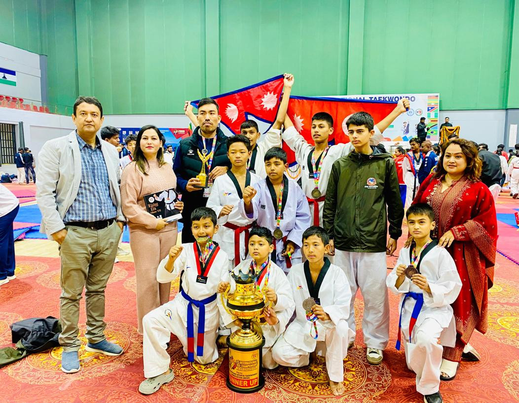 सातौं अन्तर्राष्ट्रिय तेक्वान्दो च्याम्पियनसिपमा नेपाली खेलाडीले ४ स्वर्णसहित ११ पदक  जिते