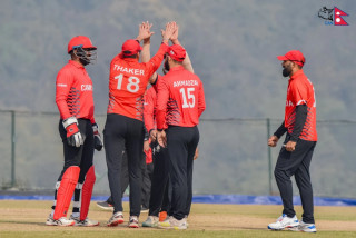 एकदिवसीय क्रिकेटमा क्यानडाले तेस्रो खेल पनि  नेपाल एलाई  ४  विकेटले हरायो  , क्यानडाले  जित्याे सिरिज
