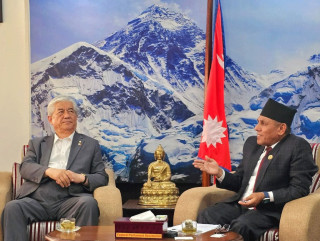 राष्ट्रिय सभाका अध्यक्ष दाहाल र गणतन्त्र कोरियाको संसदीय प्रतिनिधि मण्डलबिच भेटवार्ता 