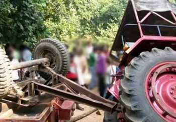 गए राति भएको ट्रयाक्टर दुर्घटनामा दुई जनाको मृत्यु  दुई जना   घाइते 