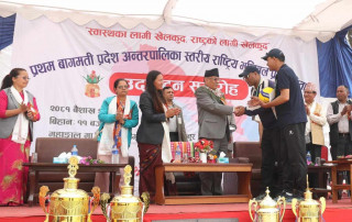 प्रथम प्रकाश दाहाल स्मृति बाग्मती प्रदेश स्तरीय अन्तरपालिका भलिबल प्रतियोगितामा हेटौंडा र माडीको विजयी सुरुआत