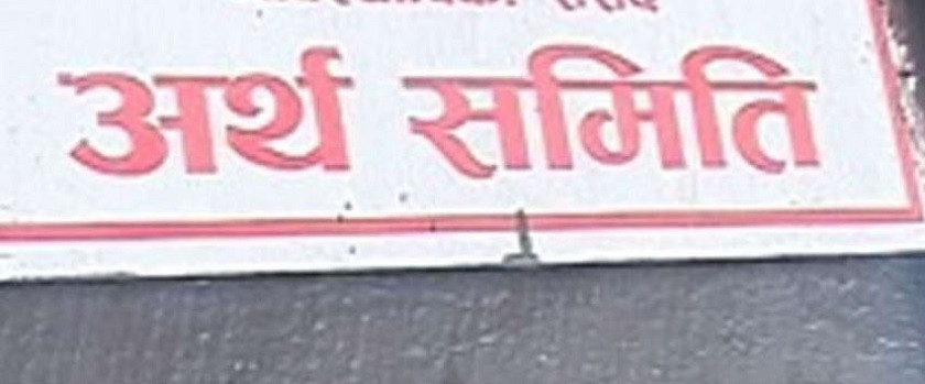 अर्थ समितिको बैठक भोली बस्ने