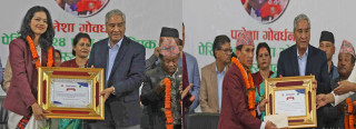 ओलम्पिकमा पदक विजेता पलेशालाई नेपाली कांग्रेसले नगदसहित सम्मान ग¥यो