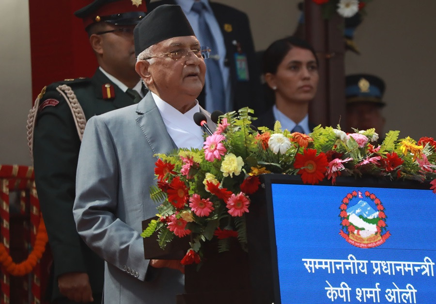  प्रधानमन्त्रीओलीले लक्ष्मीपूजाको शुभकामना