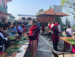 द्रव्यशाह बहुमुखी क्याम्पस गोरखाले छात्राहरूलाई दुनाटपरी गाँस्ने तालिम सञ्चालन
