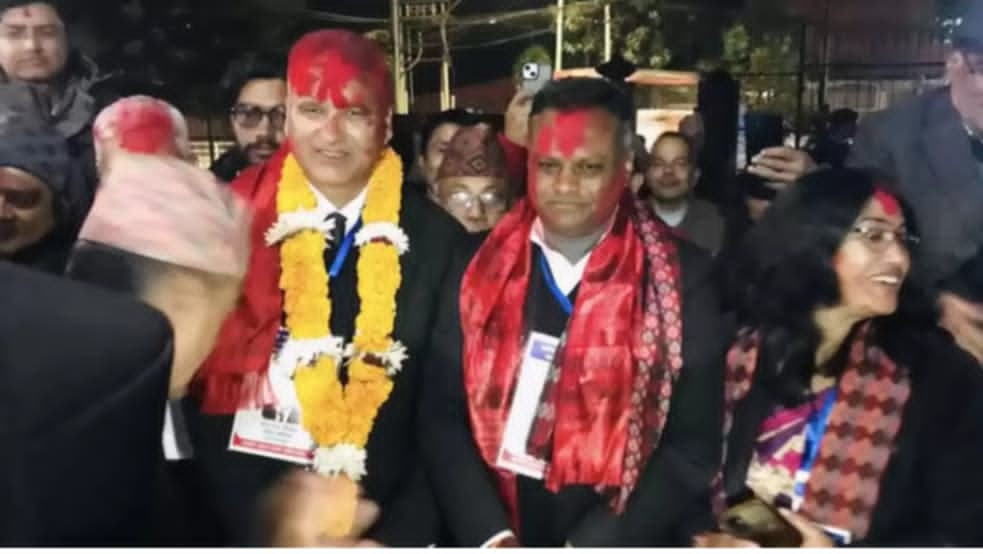 सर्वोच्च अदालत बार एशोसिएशनको अध्यक्षमा वरिष्ठ अधिवक्ता पोखरेल ३६८ मत ल्याइ निर्वाचित 