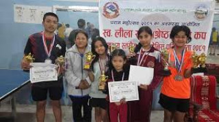 धरानमा अन्तर विद्यालय टेबलटेनिस सम्पन्न