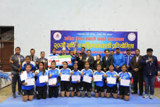 २० औं राष्ट्रिय महिला कबड्डी प्रतियोगिताको उपाधि एफीएफलाई