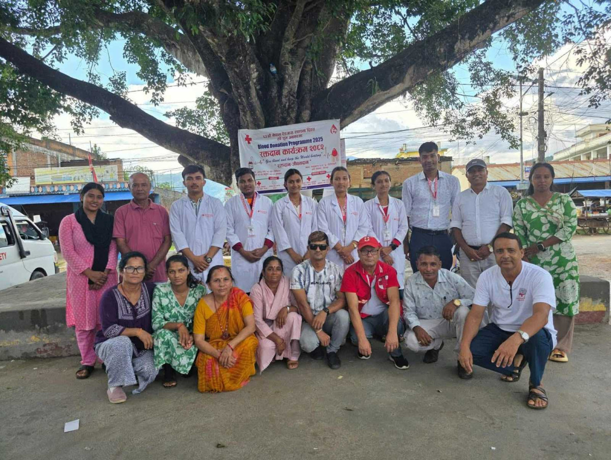 गोरखाको ठाँटि पोखरिमामा रक्तदान कार्यक्रम सम्पन्न 