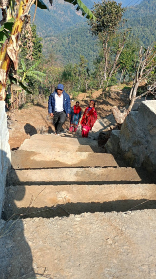 वडागत बजेटबाट पैदल बाटो निर्माण सम्पन्न