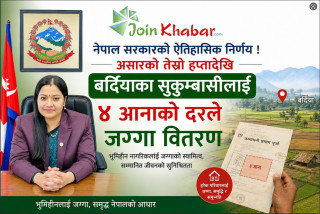 नेपाल सरकारद्वारा बर्दियाका सुकुम्बासी तथा भूमिहीनलाई जग्गा वितरण अभियानको तयारी